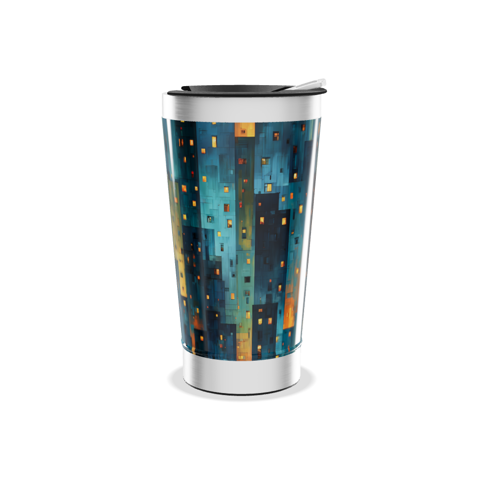 Copo Térmico - Estampa Geométrica Colorida