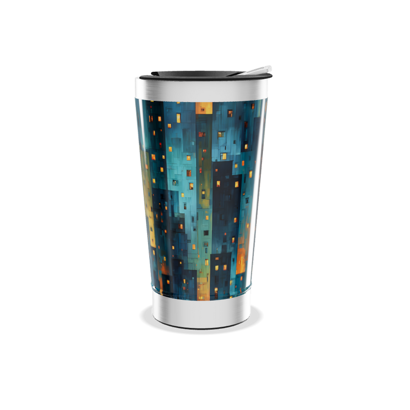 Copo Térmico - Estampa Geométrica Colorida