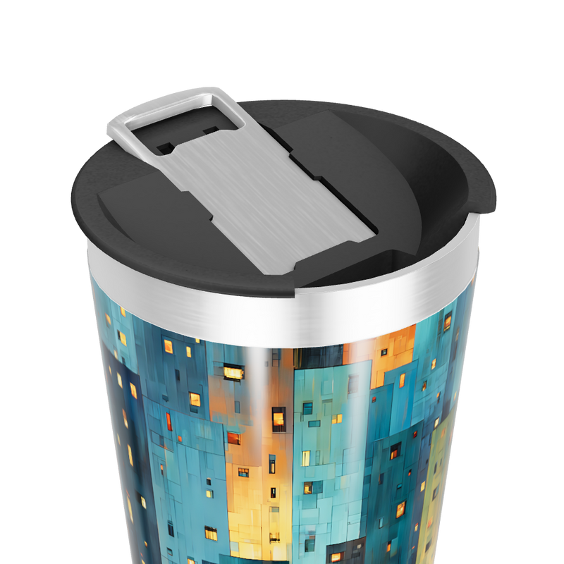 Copo Térmico - Estampa Geométrica Colorida