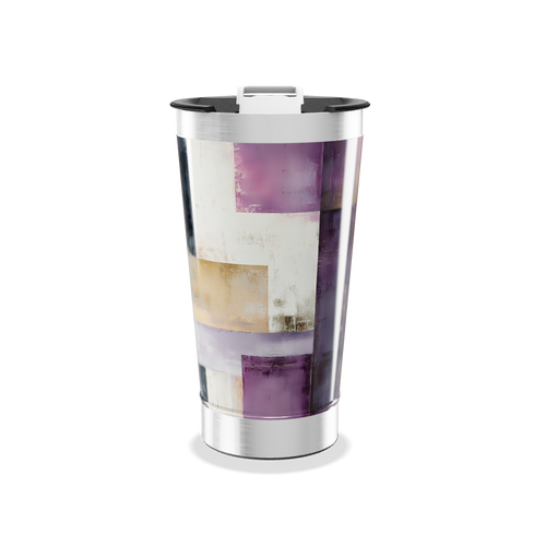 Copo Térmico - Com estampa geométrica colorida