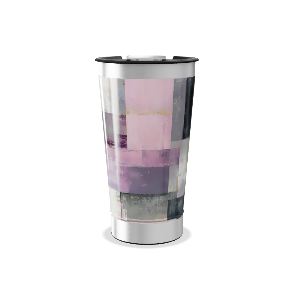 Copo Térmico - Com estampa geométrica colorida