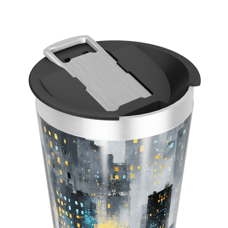 Copo Térmico - Cidade Noturna Aço Inox