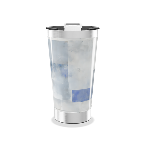 Copo Térmico - Aço Inox com Estampa Azul