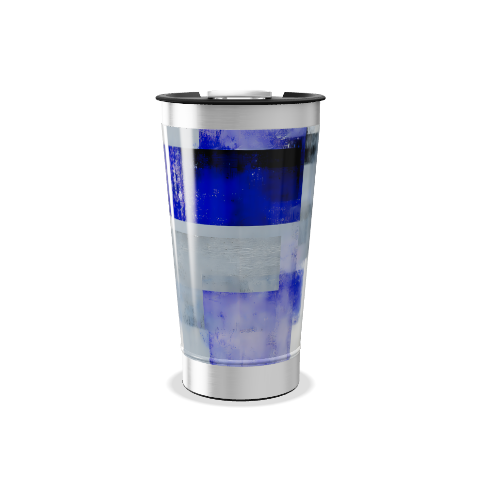 Copo Térmico - Aço Inox com Estampa Azul