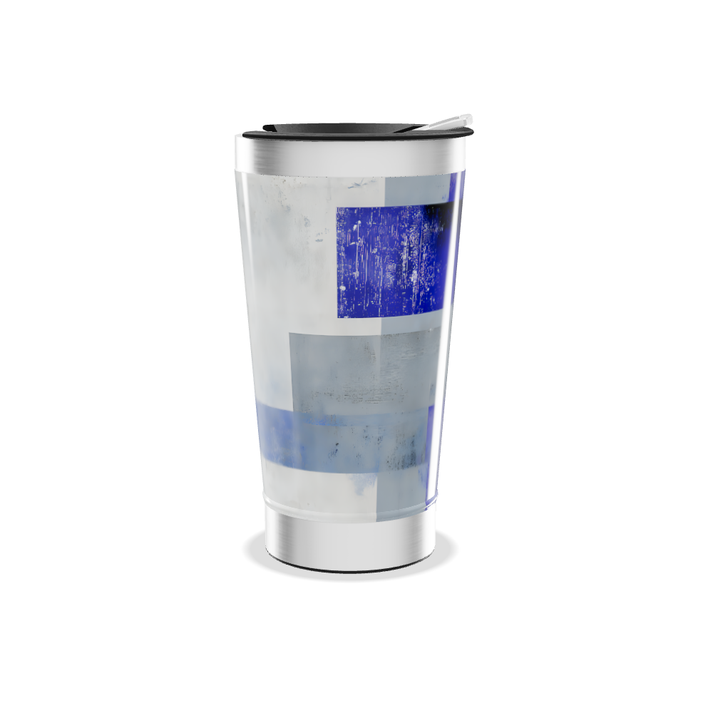 Copo Térmico - Aço Inox com Estampa Azul