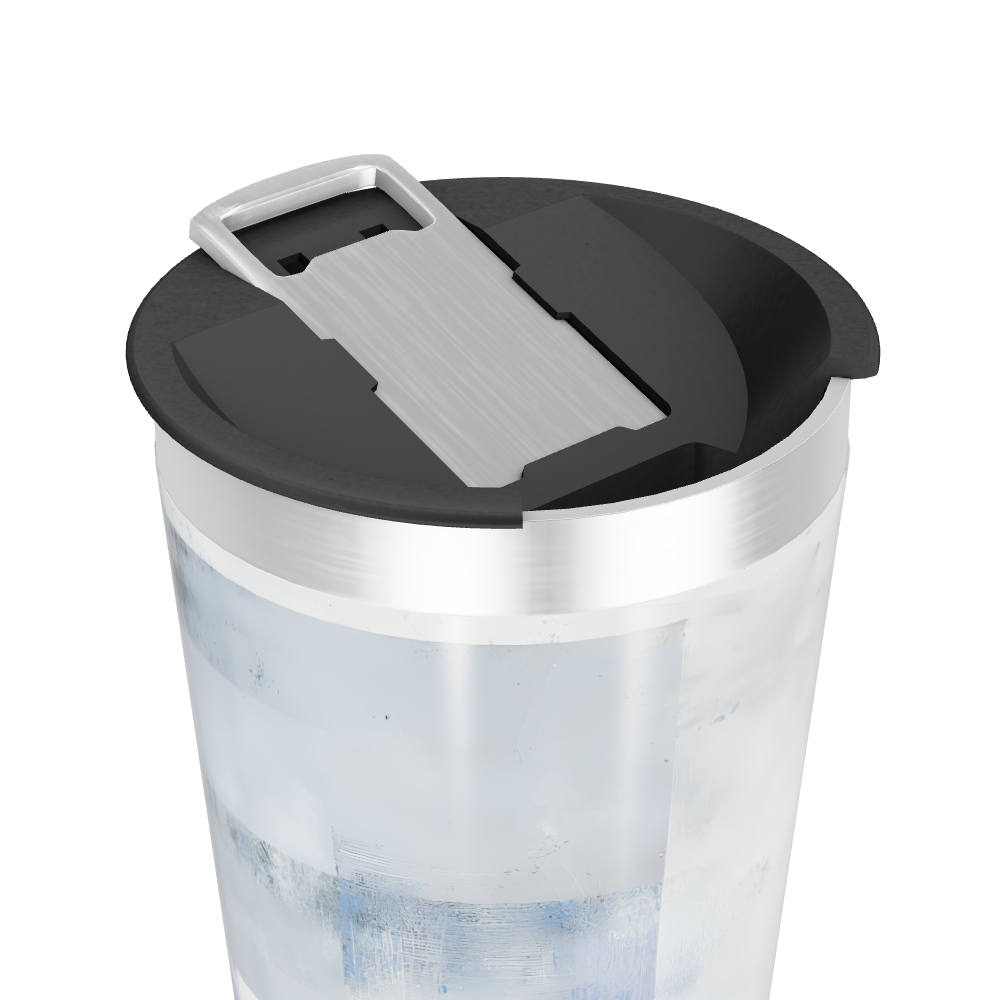 Copo Térmico - Aço Inox com Estampa Azul