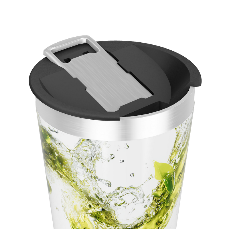 Copo Térmico - Com estampa de folhas