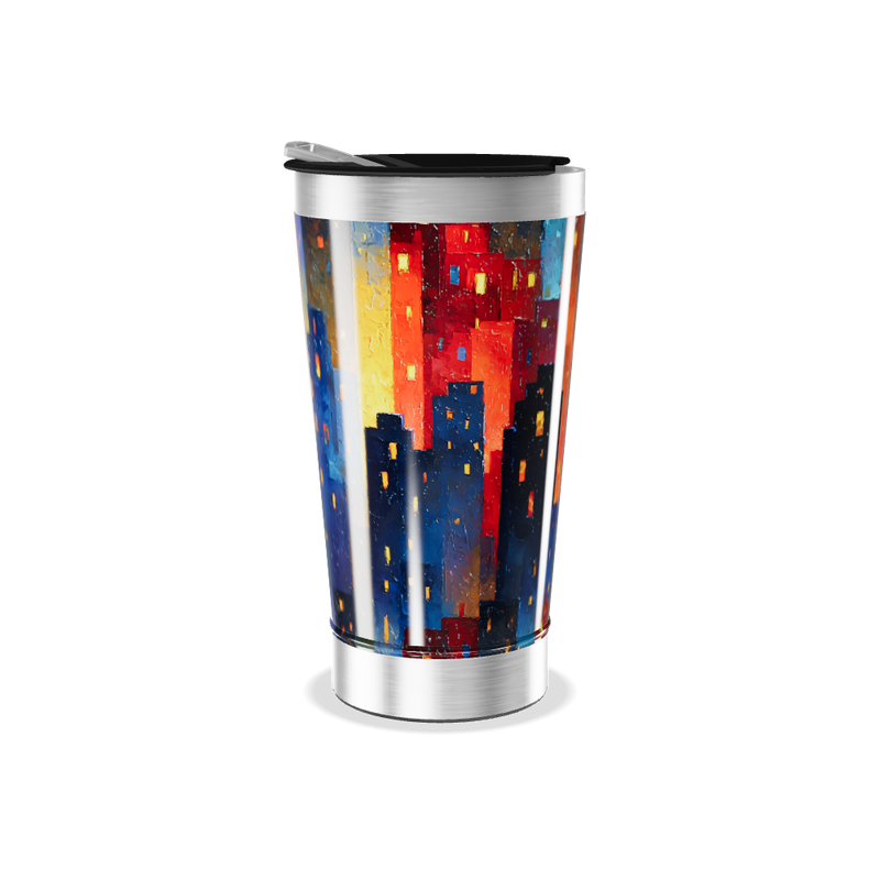 Copo Térmico - Cidade Colorida Inox