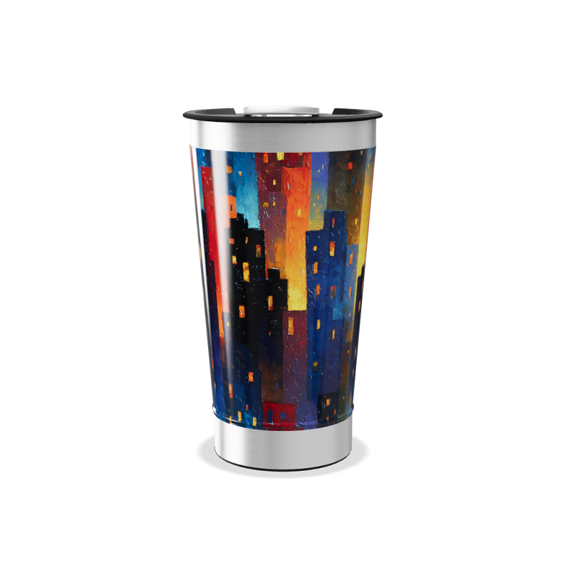 Copo Térmico - Cidade Colorida Inox