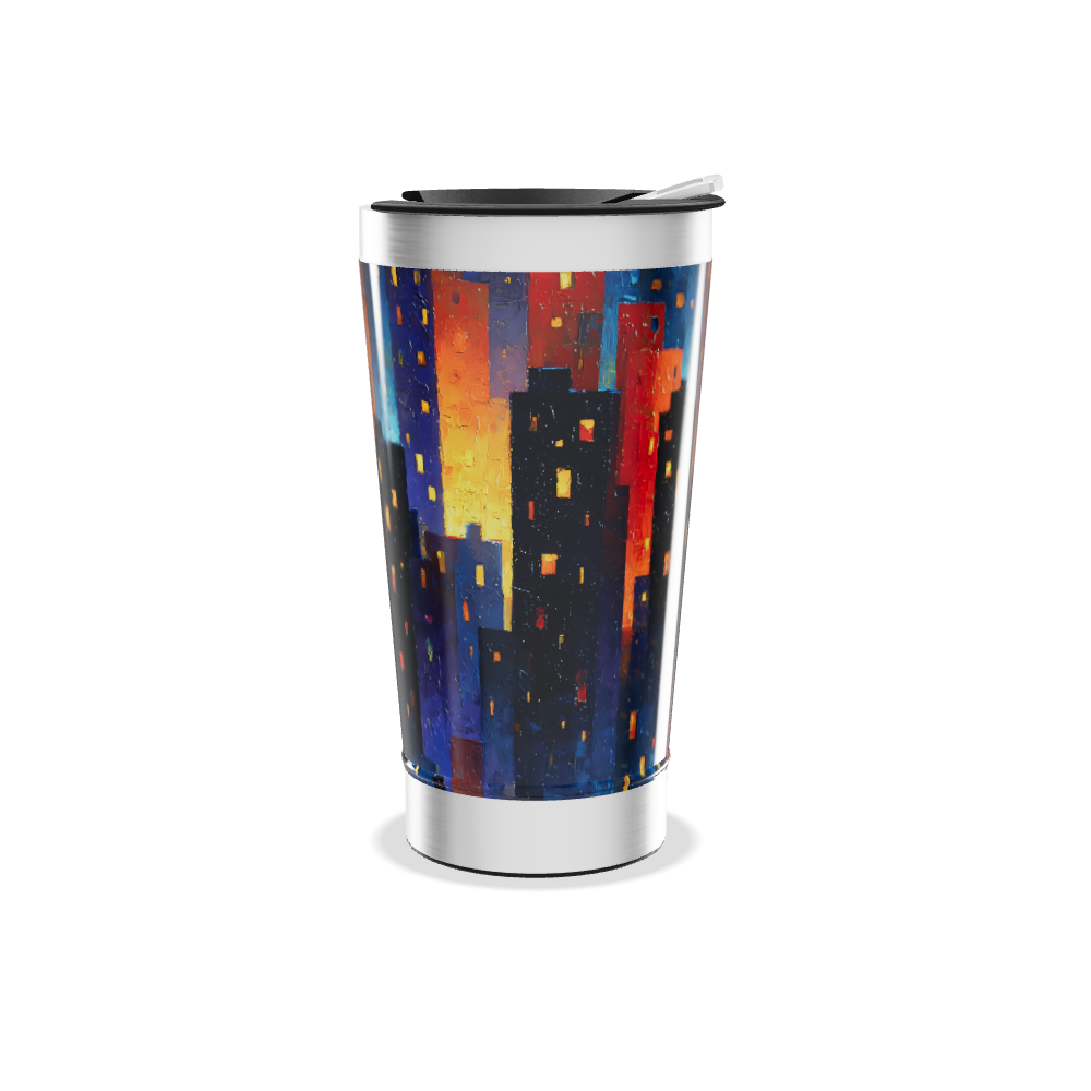 Copo Térmico - Cidade Colorida Inox