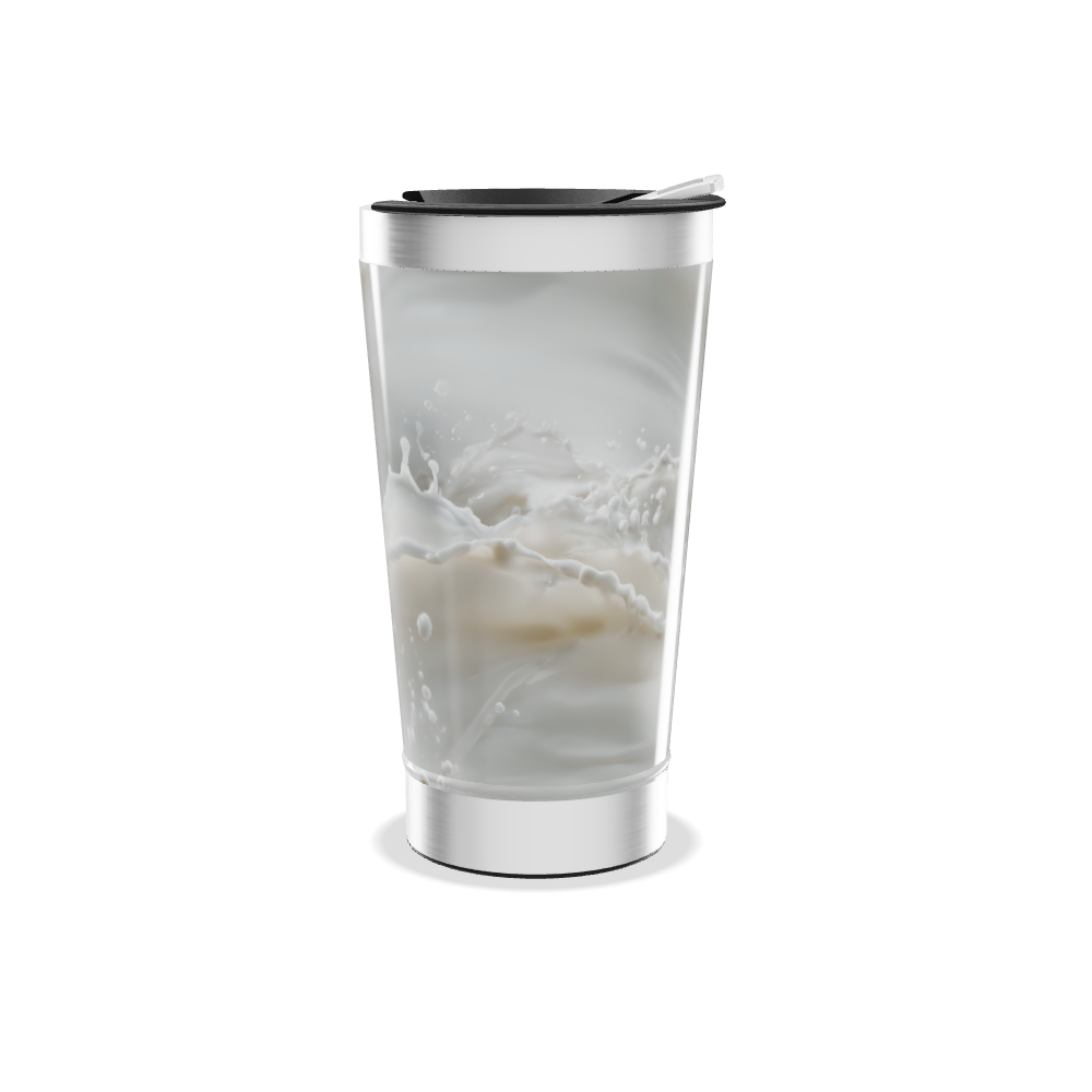 Copo Térmico - Splash Branco Aço Inox