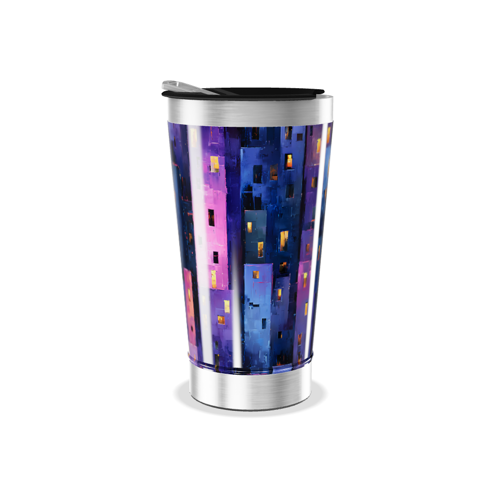 Copo Térmico - Estampa Noturna Colorida