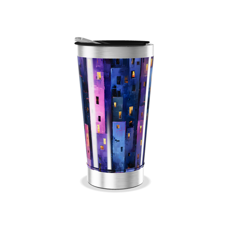 Copo Térmico - Estampa Noturna Colorida