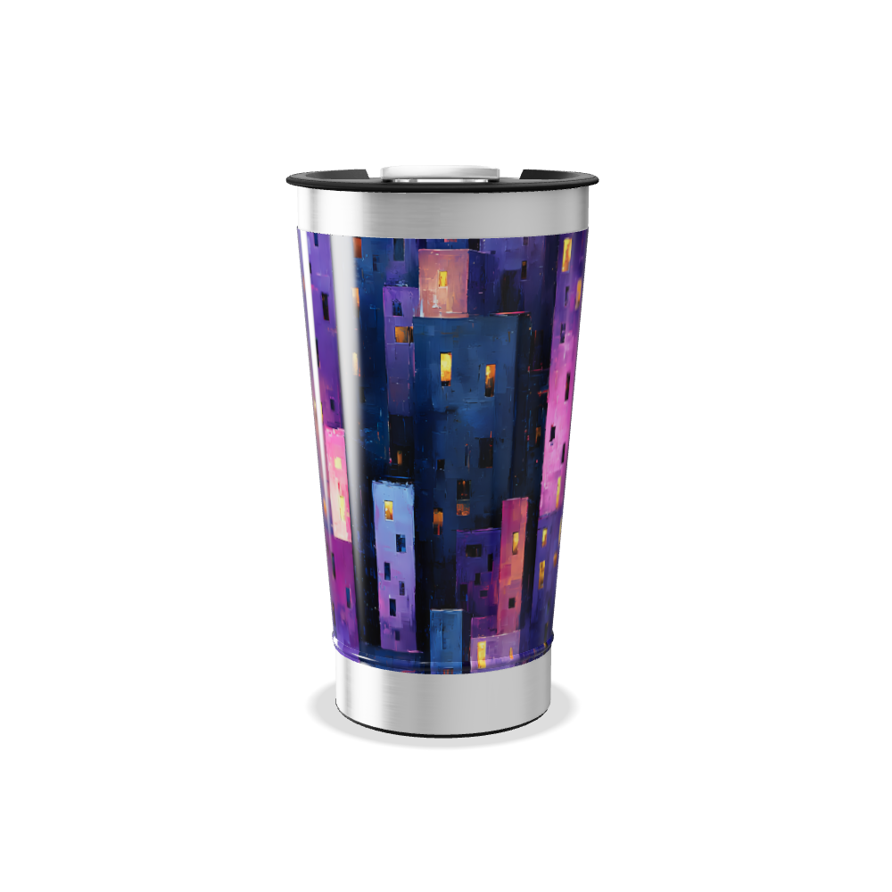 Copo Térmico - Estampa Noturna Colorida