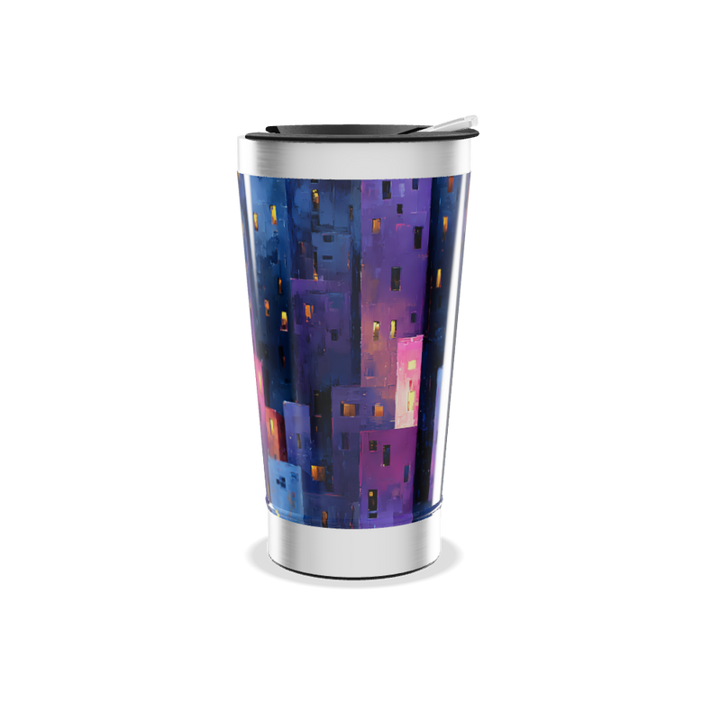 Copo Térmico - Estampa Noturna Colorida