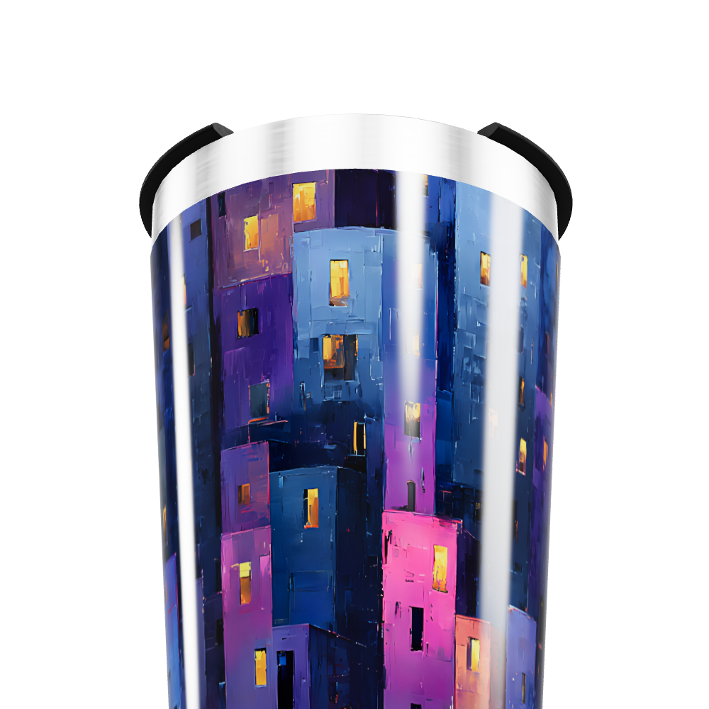 Copo Térmico - Estampa Noturna Colorida