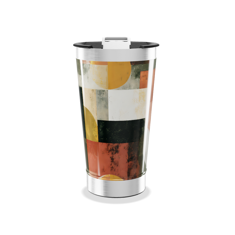Copo Térmico - Estampa Geométrica Colorida