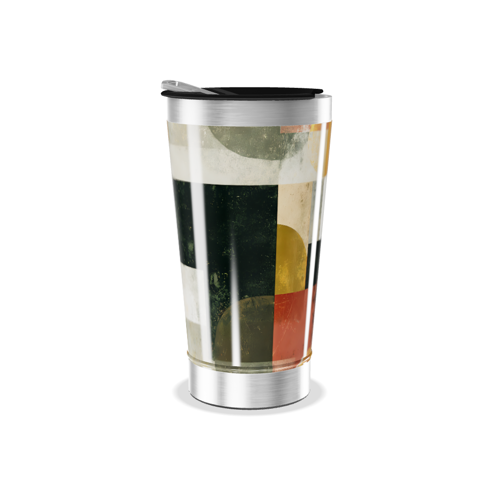 Copo Térmico - Estampa Geométrica Colorida