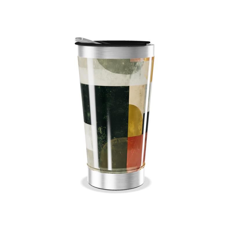 Copo Térmico - Estampa Geométrica Colorida