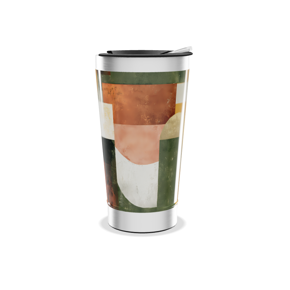 Copo Térmico - Estampa Geométrica Colorida