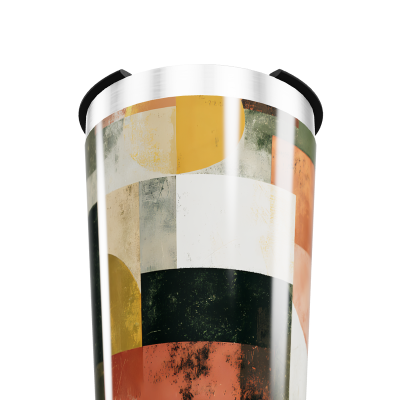 Copo Térmico - Estampa Geométrica Colorida