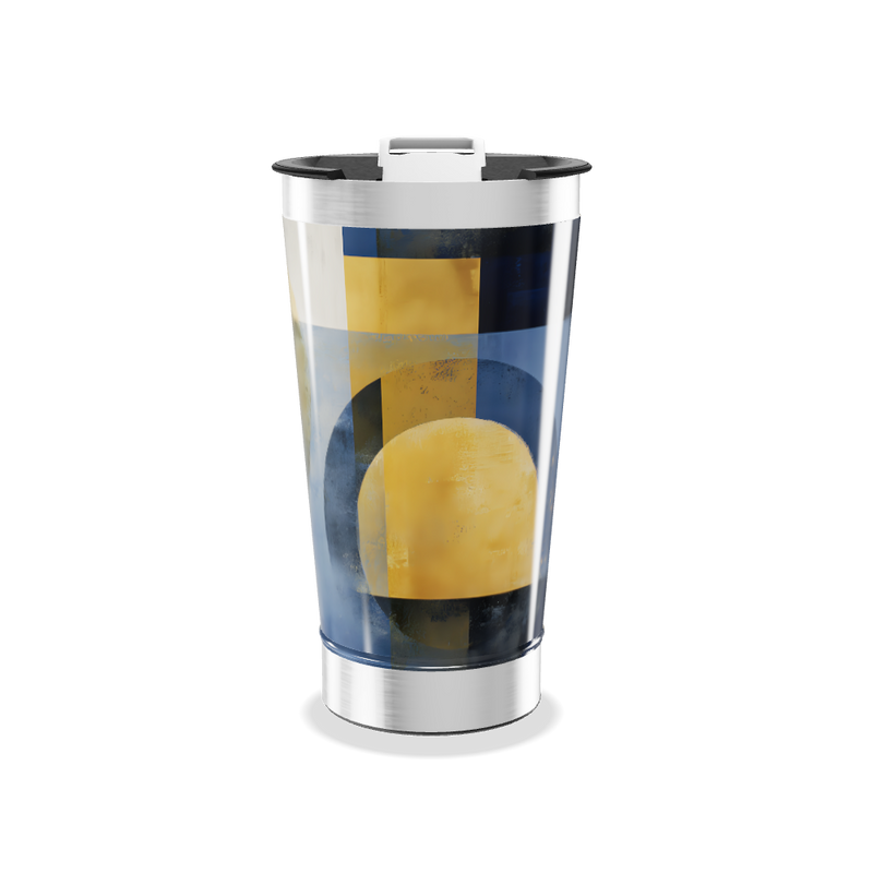 Copo Térmico - Estampa Geométrica Colorida