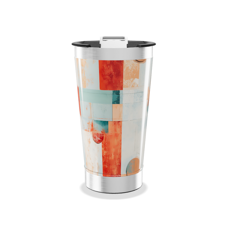 Copo Térmico - Estampa Geométrica Colorida