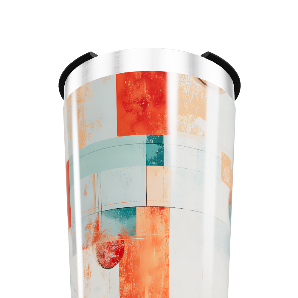 Copo Térmico - Estampa Geométrica Colorida