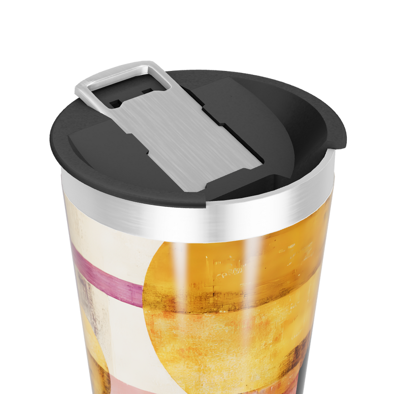 Copo Térmico - Estampa Abstrata Colorida