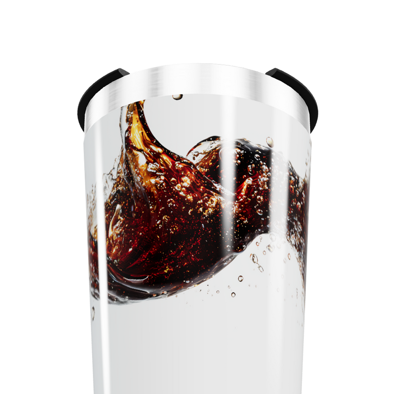 Copo Térmico - Branco com Estampa de Bebida