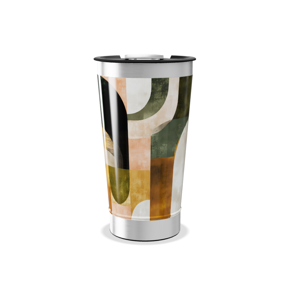 Copo Térmico - Estampa Abstrata Colorida