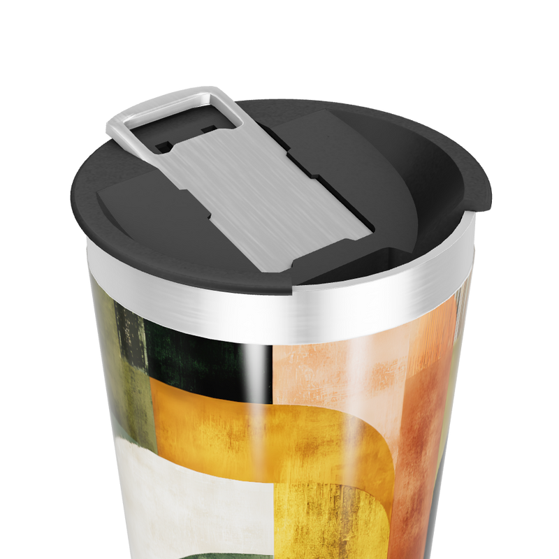 Copo Térmico - Estampa Abstrata Colorida