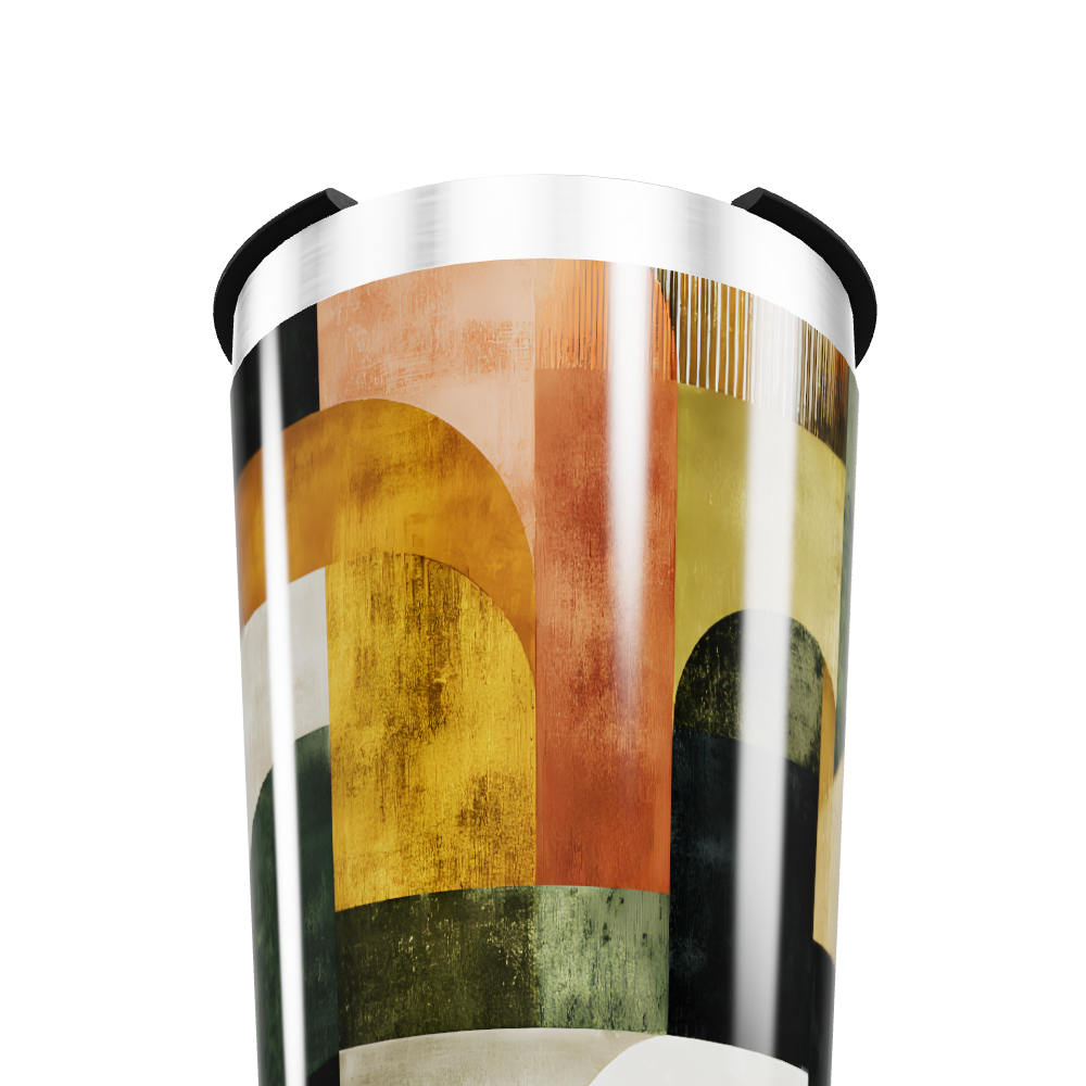 Copo Térmico - Estampa Abstrata Colorida