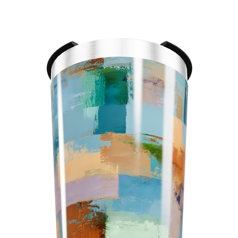 Copo Térmico - Estampa Colorida Abstrata