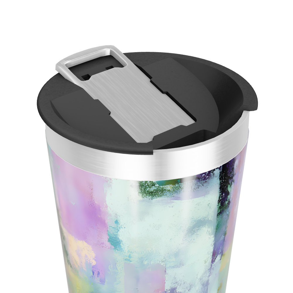 Copo Térmico - Estampa Abstrata Colorida