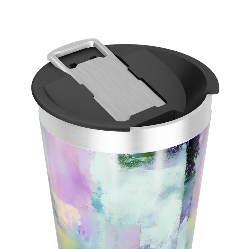 Copo Térmico - Estampa Abstrata Colorida