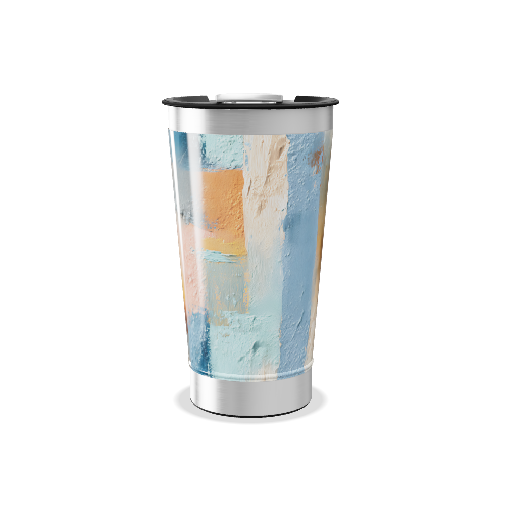 Copo Térmico - Abstrato Colorido Inox
