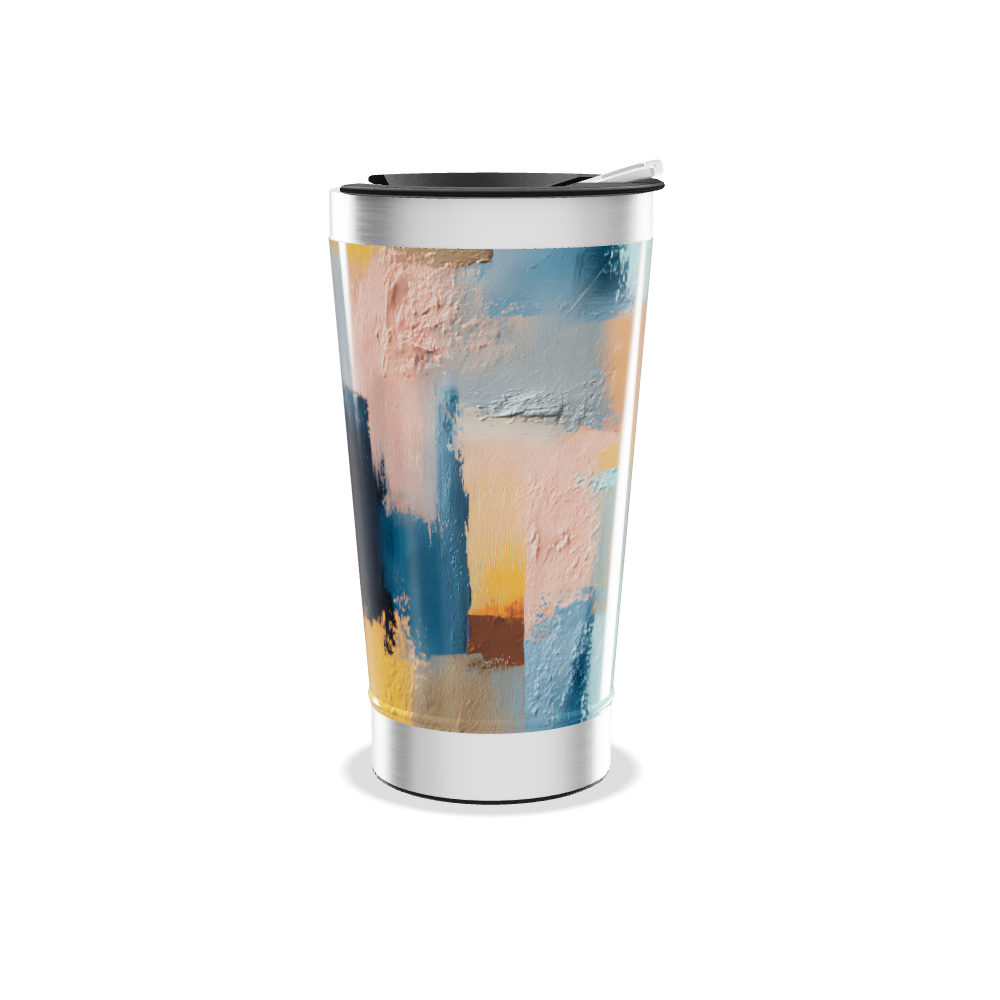 Copo Térmico - Abstrato Colorido Inox