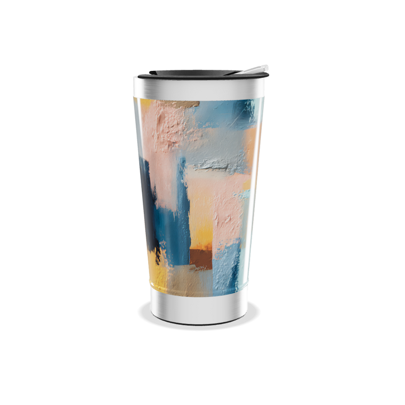 Copo Térmico - Abstrato Colorido Inox