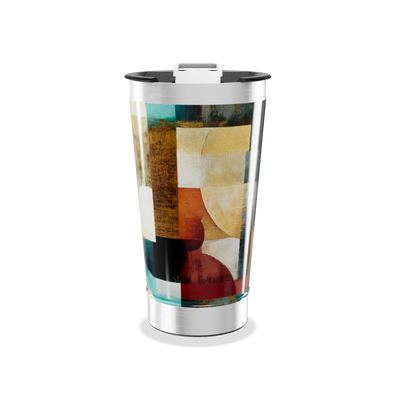 Copo Térmico - Estampa Abstrata Colorida