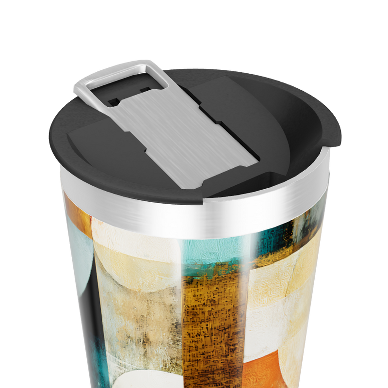 Copo Térmico - Estampa Abstrata Colorida