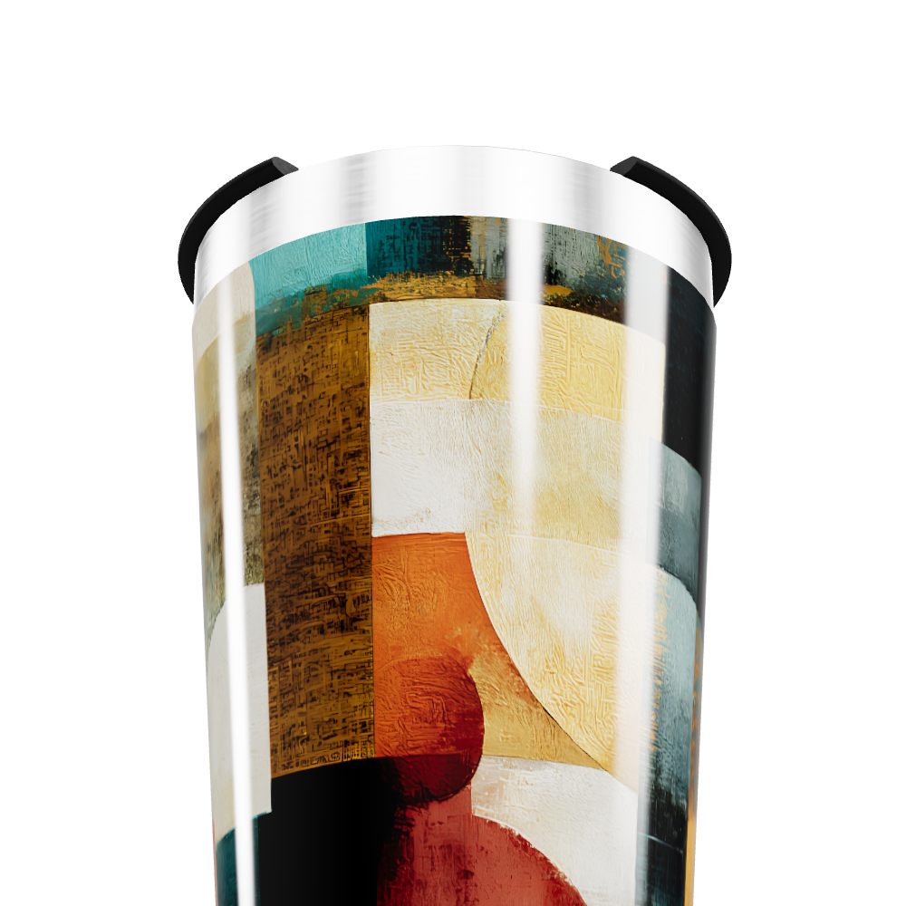 Copo Térmico - Estampa Abstrata Colorida