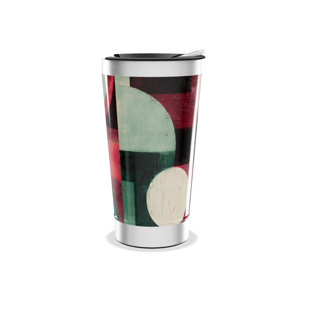 Copo Térmico - Estampa Geométrica Colorida