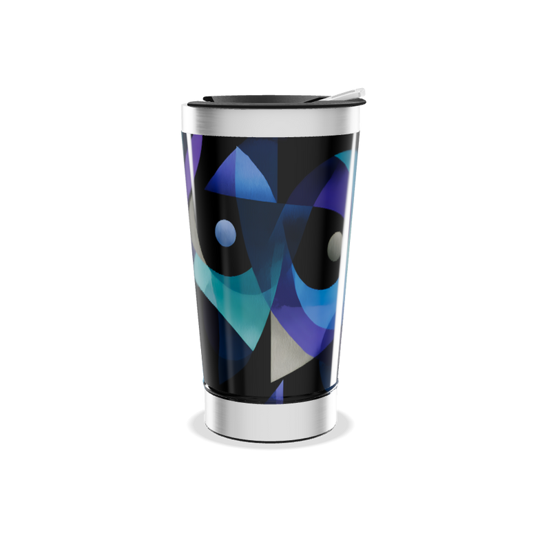 Copo Térmico - Estampa Abstrata Colorida