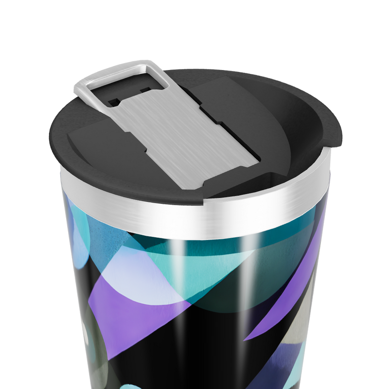 Copo Térmico - Estampa Abstrata Colorida