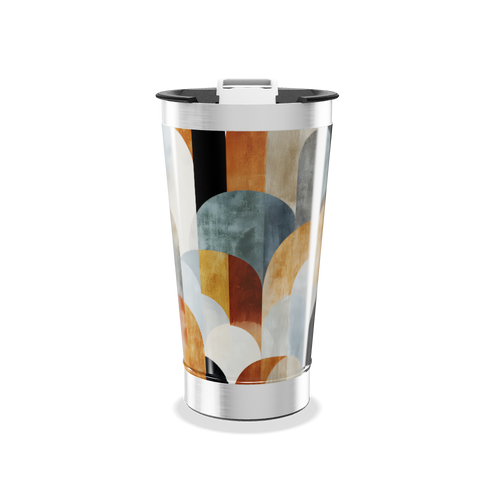 Copo Térmico - Estampado Multicolor Geométrico