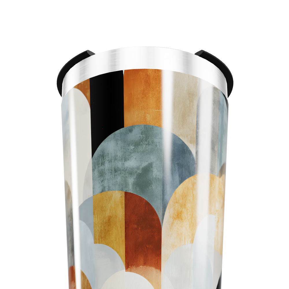 Copo Térmico - Estampado Multicolor Geométrico