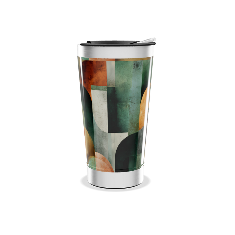 Copo Térmico - Estampa Geométrica Colorida