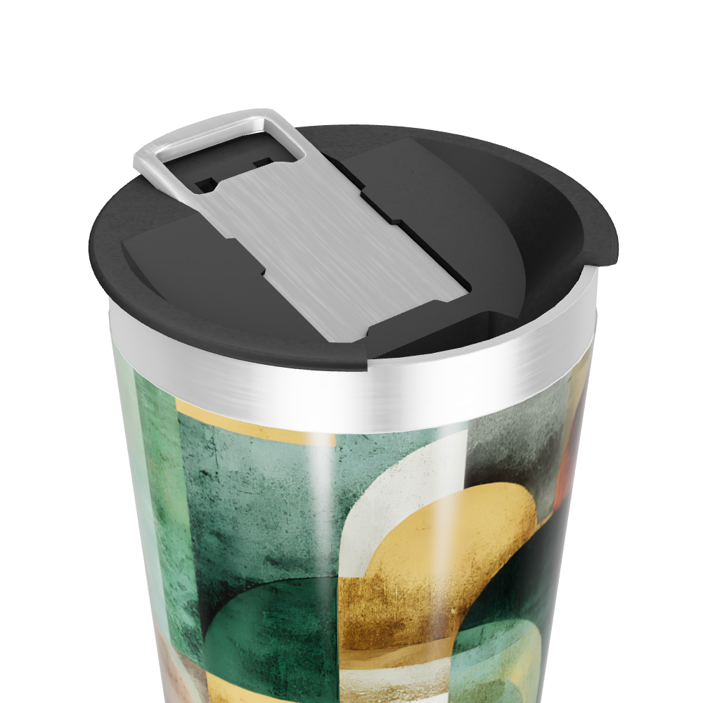 Copo Térmico - Estampa Geométrica Colorida