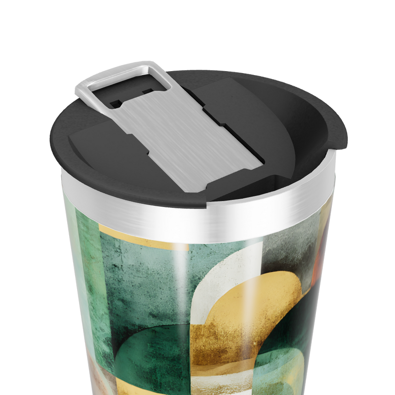 Copo Térmico - Estampa Geométrica Colorida